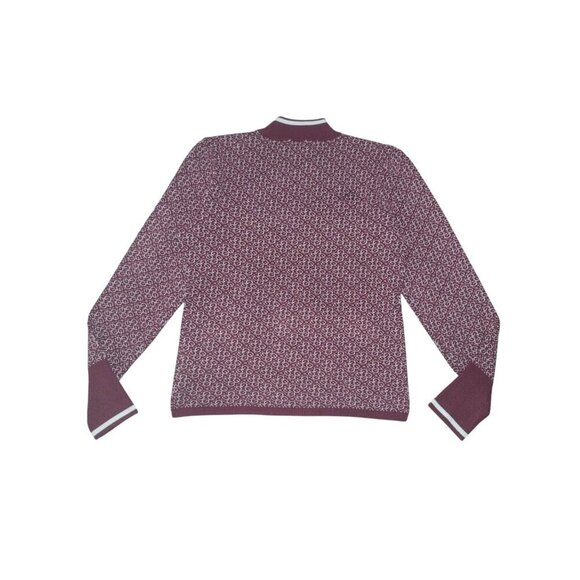 Guess, round neck sweater, long sleeves, with design, red and white. Size XL. - Picture 2 of 11